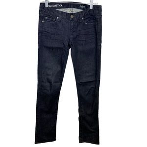 J Crew Womens Jeans Denim Mid Rise Matchstick Straight Leg Dark Wash 25